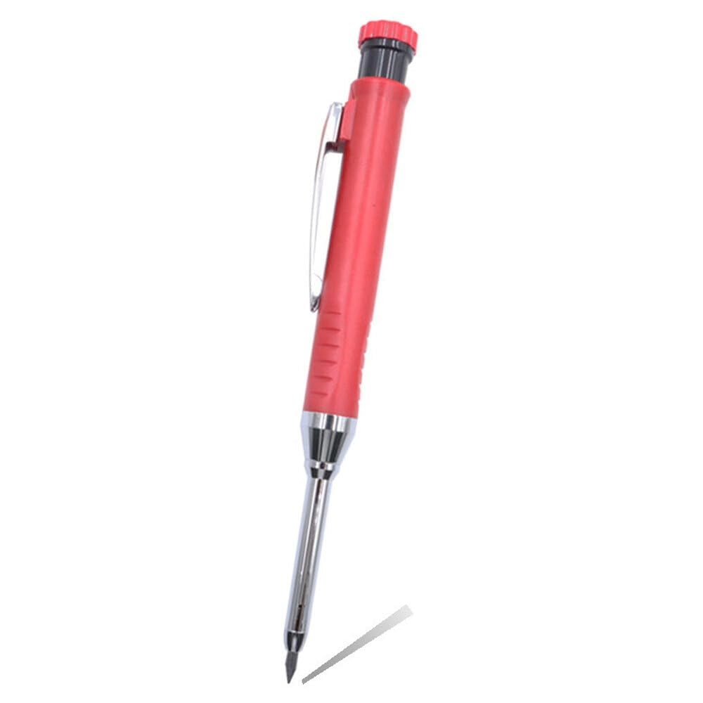 Refillable Carpenter Pencil Set Woodworking Marking Pen Deep Hole Marker High Precision Mechanical Pencil for Accurate Craftsmanship and Drafting Essential Tool
