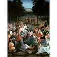 thumbnail image 3 of Van Leyden, Lucas 14x18 Black Modern Framed Museum Art Print Titled - Miracle of the Loaves and the Fishes, 3 of 5