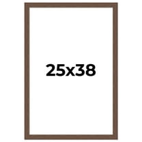 25x38 Frame Brown Distressed Barnwood Picture Frame | Rustic Farmhouse Photo Frame Includes UV