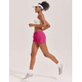 thumbnail image 4 of Pinspark Womens Running Shorts with Liner Quick Dry Athletic Sporty Short Drawstring Elastic Waist with Zip Pockets, 4 of 7