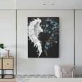 thumbnail image 6 of Kdxio Butterfly Angel Wings Art Pattern Canvas Wall Art 12x16 Inches - Waterproof HD Print Solid Wood Frame for Living Room & Bathroom,Vertical, 6 of 8