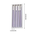 thumbnail image 4 of Taotanxi 4 PCS Sea Salt Vanilla Scented Blue Color Scented Taper Candles Smokeless Candle Long Candles Wax Colored Taper Candles for Decor Wedding Festival and Special Occasions,10 INCH (Purple), 4 of 5