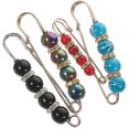 thumbnail image 4 of 4pcs Decorative Brooch Pins Pearl Brooch Pins for Women Sweater Clothes Clip Brooches, 4 of 5