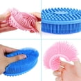 thumbnail image 2 of Silicone Body Brush, Double Sided Body Scrubber Bath Brush, 2 of 4