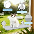 thumbnail image 3 of NRYDEPET Cat Window Perch with Lever Lock Suction Cups, Holds up to 50 lbs, Heavy Duty Window Hammock for Large Cats, Foldable & Space Saving Design  (L 1Pc Gray), 3 of 8