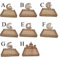thumbnail image 3 of Wooden Islamic Star Moon Muslim Cake Display Party Supplies Food Holder Ornament Food Tray D, 3 of 8