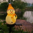 thumbnail image 6 of Solar Powered Snowman Outdoor Garden Light, 1PC Yard Stake Lamp, Christmas Decorations, Warm White IP44 Waterproof, Courtyard Pathway Decor, Solar Ground Insertion Light, 6 of 7