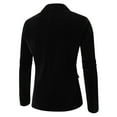 thumbnail image 5 of YLSDY Mens Corduroy Suit Jackets Fashion Lapel Long Sleeve One Button Tuxedo Blazer Party Prom Wedding Blazer Jackets Black M, 5 of 8