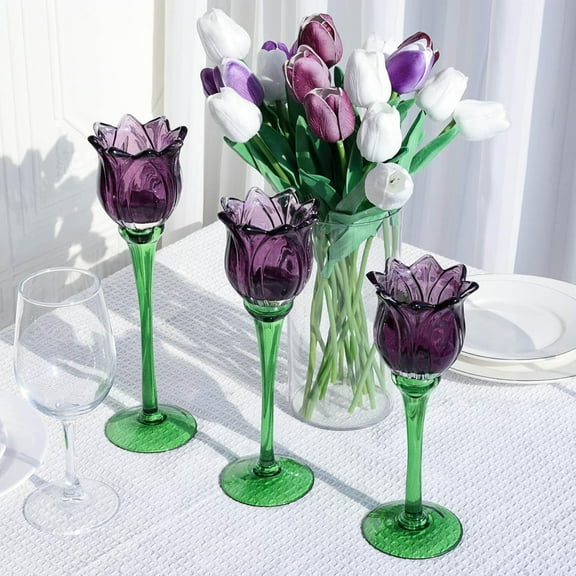 6pcs  Tulips Candle Holders