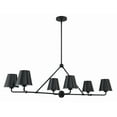 thumbnail image 3 of XAV-B9306-MK Crystorama Lighting Xavier - 6 Light Chandelier In Modern Style-14.75 Inches Tall and 46 Inches Wide-Matte Black Finish, 3 of 8