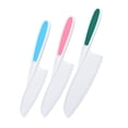 thumbnail image 1 of Kitchen Set for Kids,3 Piece Kids Kitchen Baking Knife Set Safe to Use Firm Grip Serrated Edges Kids Knife Protects Little Chefs for Cutting Food and Vegetabl,Kitchen Knife Set, 1 of 9