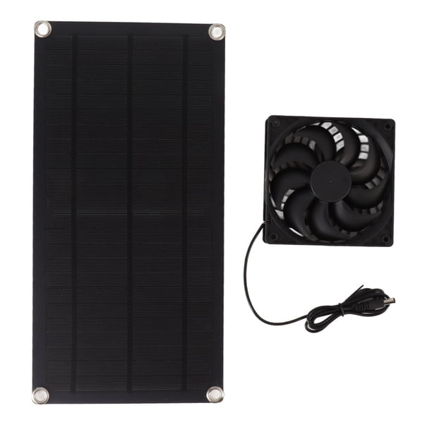 Equipo solar, ventilador con energía solar Kit de ventilador de panel solar portátil Ventilador de panel solar Solución innovadora