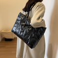 thumbnail image 4 of Bolsos Bolso Hombro Puffer Tote Bag para Mujeres Hombres Algodón Acolchado Gran Capacidad Viajes, 4 of 9
