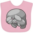 thumbnail image 3 of Inktastic Cute Manatee Family Boys or Girls Baby Bib, 3 of 4