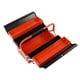 thumbnail image 5 of Caja de almacenamiento de herramientas plegable, bandeja de almacenamiento de herramientas de 5 bandejas Caja de almacenamiento de herramientas Bandeja Caja de herramientas de metal Acabado de lujo, 5 of 8