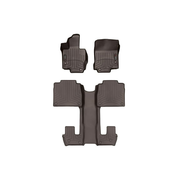 WeatherTech Custom Fit FloorLiners compatible with Mercedes GLS-Class, GLS SUV, AMG GLS 63 SUV, AMG GLS 63 - Complete Set (1st Row, 1-Piece 2nd/3rd Row), Cocoa