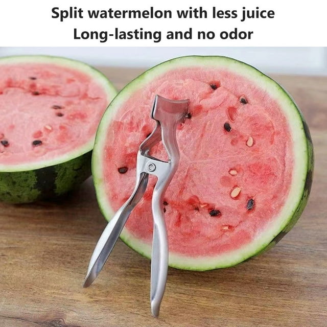 Fruit Divider Tool,Watermelon Opener Stainless Steel Cut In Half Pliers Watermelon Opener Striking Appearance