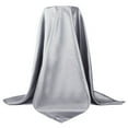thumbnail image 1 of Women Headscarf Square Soft Imitation Silk Solid Color Scarf Head Wrap Shawl for Daily Life, 1 of 11