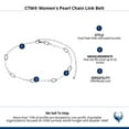 thumbnail image 4 of CTM  Pearl Chain Link Belt (Women), 4 of 4