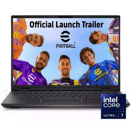 Alienware M16 R2 [Windows 11 Pro] Gaming PC Laptop, 16" QHD+ 240Hz Display, Intel 16-Core Ultra 7 155H, 32GB DDR5 1TB PCIe SSD, GeForce RTX 4070 8GB Graphic, RGB Backlit, Wifi, Bluetooth, Dark