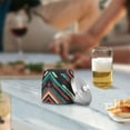 thumbnail image 5 of Yayeee Ashtray with Lid for Cigarette Smokeless Stainless Steel Home Ash Holder, Abstract Stripes, 5 of 7