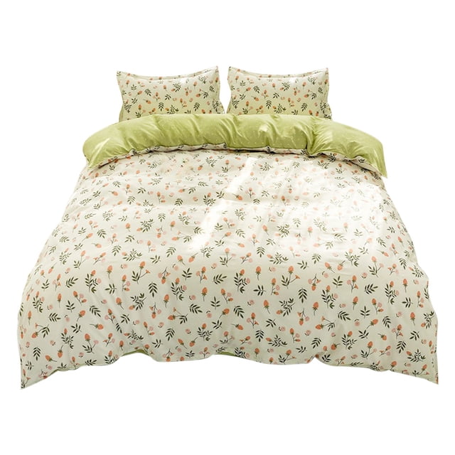 Friendly Soft Four Piece Bed Set For Student Dormitory Bedding Set With Fresh Patterns Suitable For 70.86in Beds