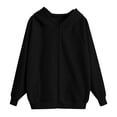 thumbnail image 2 of OGLCCG Girls Fleece Zip-Up Hoodie Long Sleeve Oversized Sweatshirt Jacket with Pockets Fall Hooded Fashion Sweatshirt, Size 5-15, 2 of 5