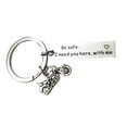 thumbnail image 2 of Dido Letters Engraved Drive Safe Personalized Custom Keyring Stainless Steel Car Key Ring Husband Boyfriend Gift Keychain, 2 of 4