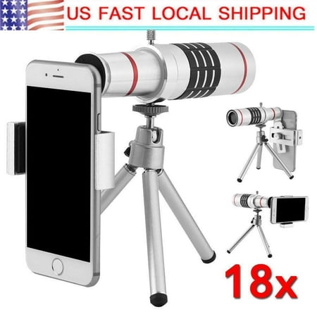18x Optical Zoom Telescope Camera Lens with Tr for iPhone or Android
