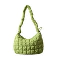 thumbnail image 4 of DGMIOCS Puffer Tote Bag 2026 Women Quilted Crossbody Pleated Carryall Shoulder Bag Ladies Gym Handbag Colorful Pad Puff Purse Green, 4 of 4