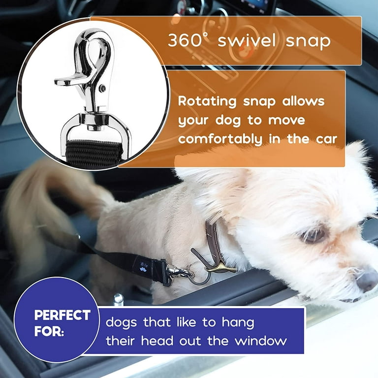 Pawbee Dog Seat Belt For Car - 2 Pack Dog Car Harness - Adjustable