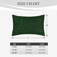 thumbnail image 2 of Salouo Emerald Green Sparkling Print Print Pillow Case Cover,Wrinkle-Free Bed Pillow Cover Pack of 1 Home Decor Fade-Resistant and Stain-Resistant ,Pillows Not Included -20"x30", 2 of 8