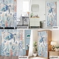 thumbnail image 6 of Turtle Coral Starfish Fabric Shower Curtain Marine Life Ocean Wood Grain Washable Shower Curtains for Bathroom, Waterproof Bath Curtain with Hooks Home Decor 72x72in, 6 of 8