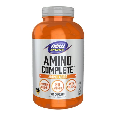 NOW Sports Nutrition, Amino Complete™, Protein Blend With 21 Aminos and B-6, 360 Veg Capsules