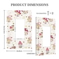thumbnail image 3 of KLL Floral Mushroom Pattern Electrical Outlet Covers, 3" x 5" 1 Pack Electric Receptacle Plug Covers for Decorator Receptacle Outlet & Switch-Style U, 3 of 6