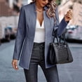 thumbnail image 7 of Juosiy Women Slim-Fit Business Jacket Open Front Long Sleeve Notch Lapel Sleeve Buttonless Work Suit Jackets, 7 of 7