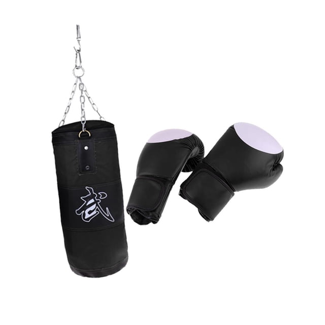 Bolsas de Boxeo Duraderas Guantes de Entrenamiento de Boxeo Shamjiam para Boxeo en Tailandia Thai MMA Negro 90 Guantes de sacos de arena