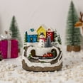 thumbnail image 1 of Christmas Village Musical Houses Battery Operated Christmas Figurines  for Christmas Village Displays, 1 of 5