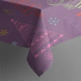 thumbnail image 3 of Christmas Table Cloth Wrinkle Resistant Washable Tablecolths Table Covers Colorful Balls Pine Trees Snowflake Table Cloths for Christmas Background Indoor Outdoor Birthday Rectangle,60x84inches, 3 of 5