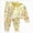 C107---Yellow, variant on 18-24 Months Girls Long Sleeve Pajama Set Baby Girl Clothes Toddler Girl Outfit Ruffle Sleeve Shirt Pant Set Fall Winter Clothing for Girl,Blue
