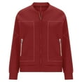 thumbnail image 1 of Timegard Womens Sweatshirts Drop Shoulder Solid Color Hoodies Pullover Fall Winter Tops with Zip Pockets, 1 of 4