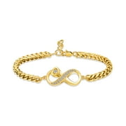 Cremation Ashes Jewellery Small Urns Punk Cuba Chain Urn Bracelet Men Women with with Figure of 8 Locket
