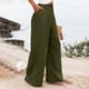 thumbnail image 3 of WILLBEST Pantalones Casuales para Mujer, Cómodos, con Cintura Elástica y Pierna Ancha, Holgados, elegantes y con Bolsillos para Uso Diario. Extra Grande, 3 of 8