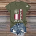 thumbnail image 4 of Womens Shirts Summer 250Th Anniversary Usa for Women 17762026 Patriotic American Flag V Neck T July 4Th Graphic Tee 250 Anniversary Usa Shirt Women Green 3XL, 4 of 8