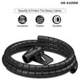 thumbnail image 1 of Cable Management Tube Flexible Coil Tube Cable Organizer Cable Management Sleeve, 1 of 10