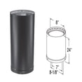 thumbnail image 2 of 7'' x 24'' DVL Double-Wall Black Stove Pipe - 7DVL-24, 2 of 2