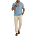 thumbnail image 4 of Top Abrigo de los Hombres de Color Sólido de Manga Larga Botón-Up Cuello Chaqueta Casual, Ligero de Nylon con Capucha Superior para Verano Y Primavera, 4 of 8