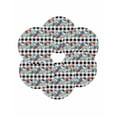 thumbnail image 7 of 15 Inch Round Placemats Set of 6, Summer Starfish Non Slip Heat Insulation PP Table Mats, Blue Conch Coral Ocean Vintage Plaid Washable Place Mats for Kitchen Dining Party Table Decor, 7 of 7