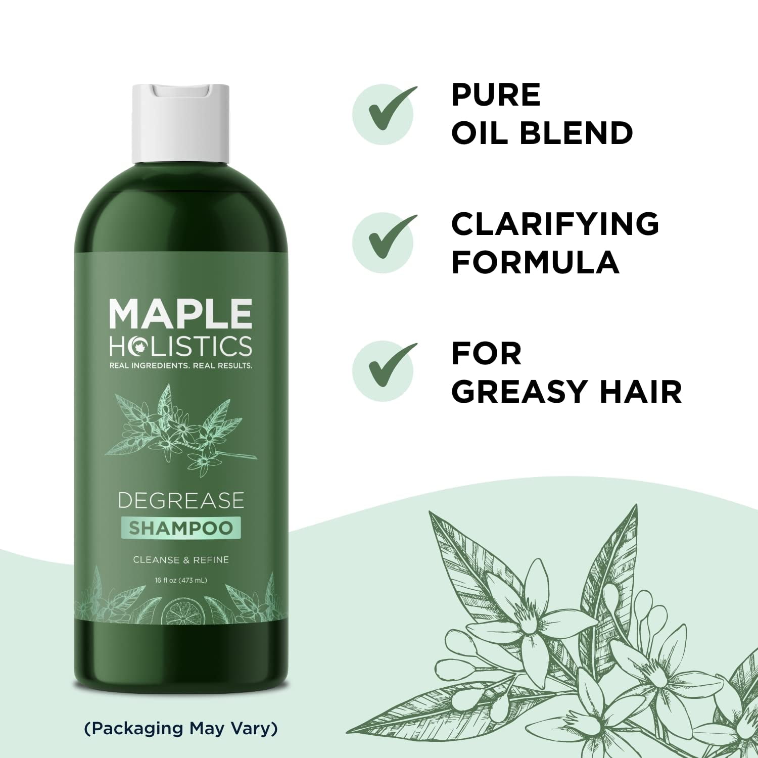Clarifying Shampoo for Oily Hair and Scalp - Degrease Deep Cleansing Shampoo Build Up Remover with Rosemary Oil for Greasy Hair & Scalp - Vegan Color Safe Sulfate Paraben & Cruelty Free (16 Fl Oz)