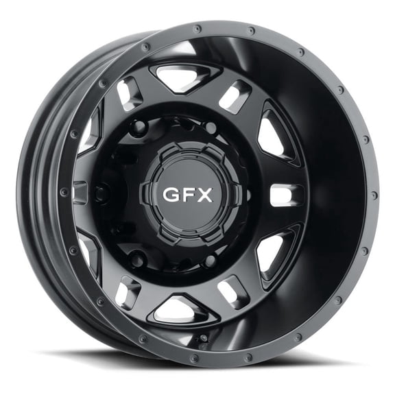 G-FX MV2 Dually Rear Rim 16X6 6X180 Offset -130 Matte Black (Quantity of 1)